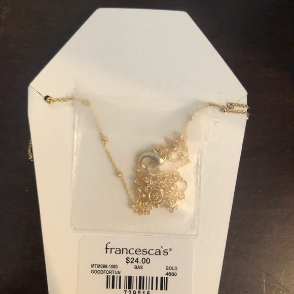 Francesca’s Good Fortune Cookie Necklace - Picture 3 of 3